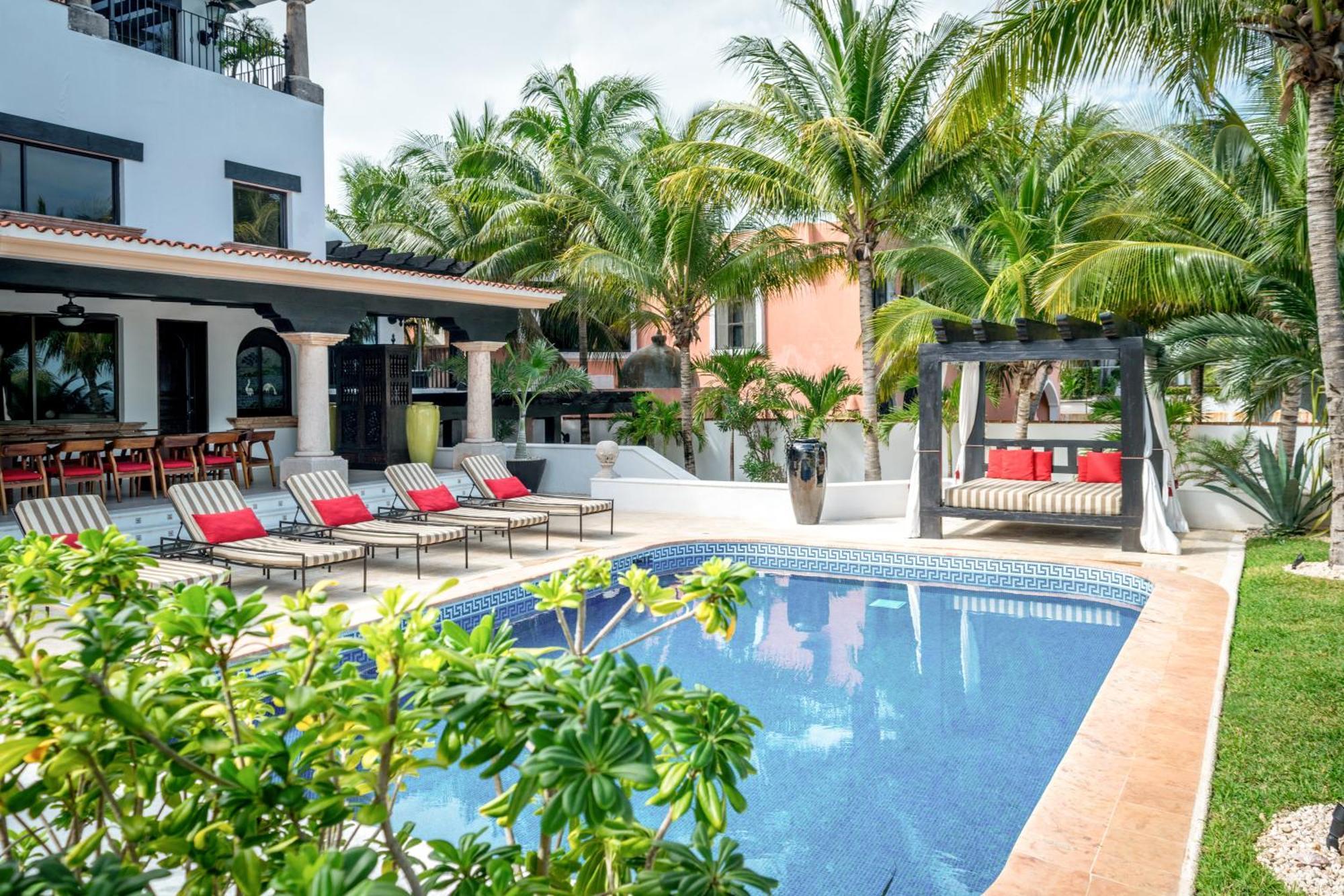 Villa Albatros Oceanfront Luxury Hotelzone Канкун Экстерьер фото
